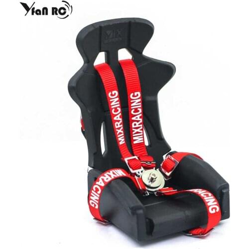 1:10 Scale Racing Seat Belt Driver Sport Seats Action Figure for 1/10 RC Crawler Axial SCX10 RR10 Wraith Capra 1.9 UTB TRX4