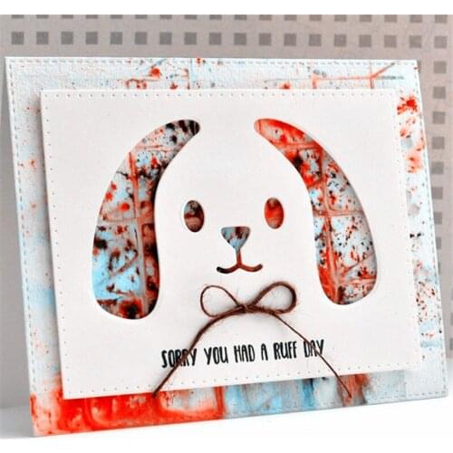 Mold Dog head decoration Metal Cutting Dies Stencils For Card Making Decorative Embossing Suit Paper Cards Stamp DIY