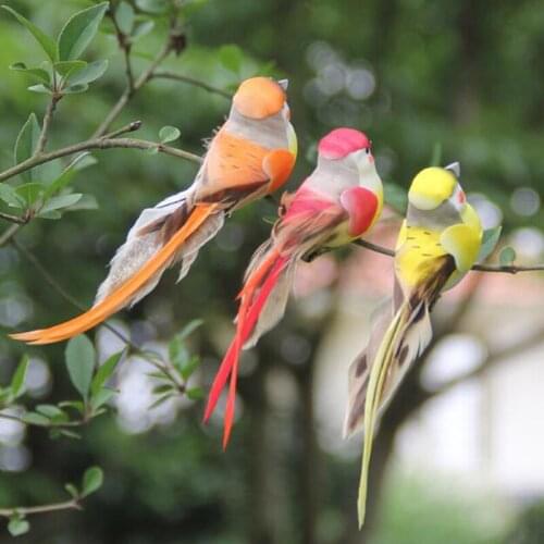 DIY Artificial Foam Feather Simulation Bird Party Crafts Ornament Props Home Garden Wedding Decoration