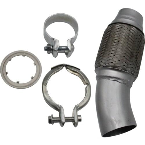 Exhaust Flex Pipe Set 2.1" x 2.4" Stainless Steel for BMW 1ER E81 / 2 /8 3ER E91 /2 /3 5ER E60 / 1 X1 E84 SDRIVE 18D / 20D