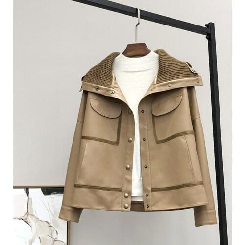 Genuine Leather Jacket Women Korean Spring Autumn Sheepskin Real Leather Jacket Women Clothes 2020 Windbreaker 99026 YY1748