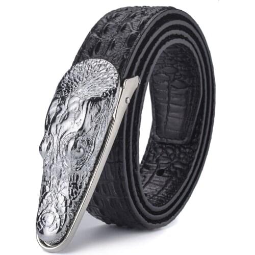 Brand Mens Belts Luxury Leather Designer Belt Men High Quality Ceinture Homme Crocodile Cinturones Hombre 2019 New Belts