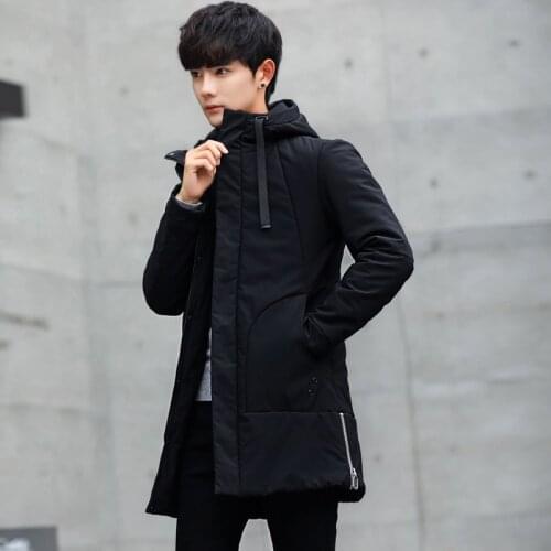 New Arrival Winter Parka Men 2018 Fashion Coat Male Long Thick Padded Cotton Handsome Winter Coat For Men Outwear Jackets Men