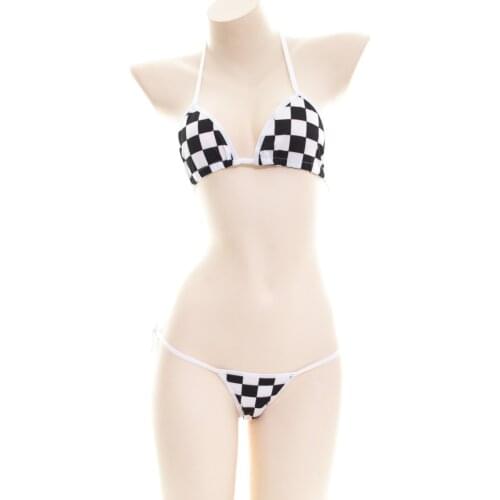 New Sexy bikini Sling Lace printing Anime Comic girl Beach Sunbathing spa mayo swimwear women biquini bikinis monokini swimsuit