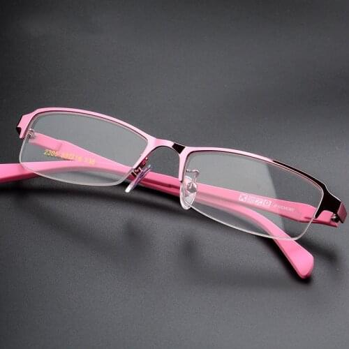 Myopia Glasses Frame Fashion Half Frame Square Glasses Plate Glasses Frame New Glasses Frame Women Models