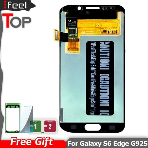 The original 5.1 inch Super AMOLED display is suitable For SAMSUNG Galaxy S6 edge LCD G925 G925I G925F touch screen digitizer as