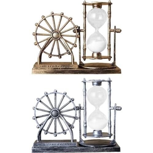 European Retro Ferris Wheel Hourglass Multifunction Sandy Hourglass Home Decorations Accessories Gift