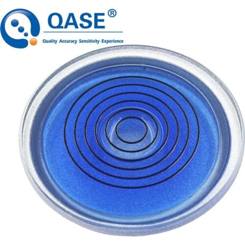 Glass Round Spirit Level Bubble Universal Horizontal Bead Flange Style High Temperature Resistance Size 44x8mm