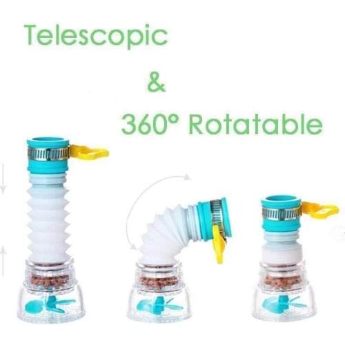 360-Degree Rotating Filter Splash-Proof Water Tap Splash-Proof Water Tap Shower Kitchen Water Filter Non-Toxic Faucet Nozzle