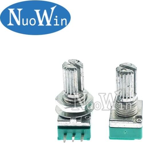 5pcs RK097N 1K 5K 10K 20K 50K 100K 250K 500K B1K B5K B10K with a switch audio 3pin shaft 15mm amplifier sealing potentiometer