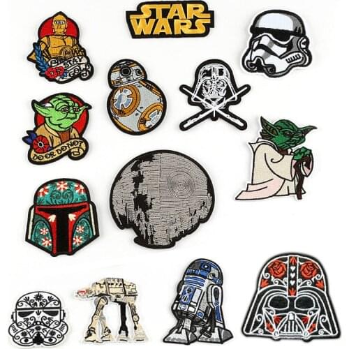 Star Wars Animation Elements Patches Clothing Accessories Label Yoda-Master Figure Fabric Sticker DIY Apparel Icon Patch