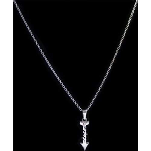 1pc Unique Arrow Pendant Stainless Steel Charms Necklace Men Women Making Jewelry Accessories