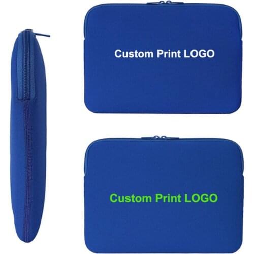 100pcs/lot Personalized LOGO Neoprene Computer Bags 13 inch Laptop Sleeve Case Bag 12 Inch Bag Sleeve Cover