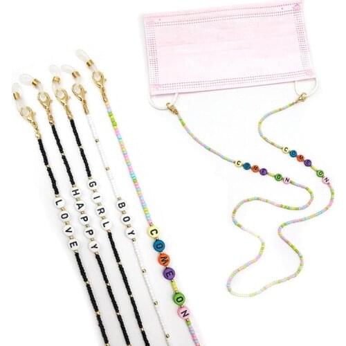 2-IN-1 Mask Hanging Rope Fashion Necklace Face Mask Lanyard Glasses Holder Chain Extension Non-slip Lanyard With Hooks