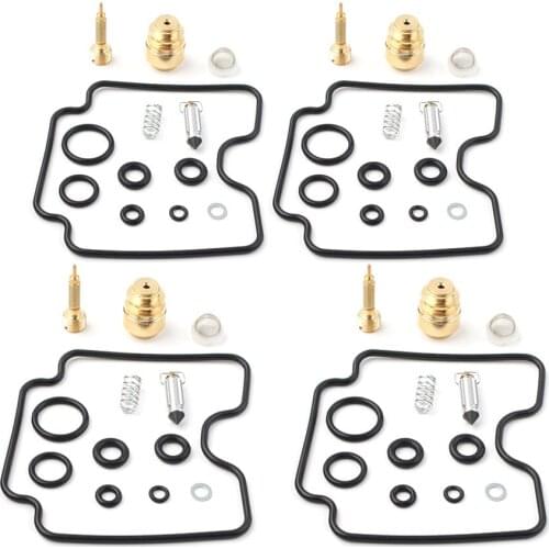 4Sets Motorbike Carburetor Rebuild Kit Plunger Diaphragm For Suzuki GSF1200 S Bandit 1997 1998 1999 2000