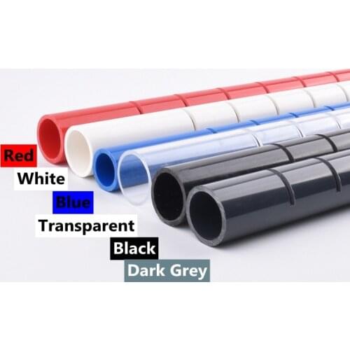 6 Colors 1Pc Length 50CM OD20~50mm PVC Pipe Aquarium Fish Tank Rain Pipe Drip Water Tube Downcomer Filter Accessories