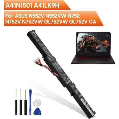 Original Replacement Laptop Battery A41N1501 A41LK9H For ASUS N552V N552VW N752 N752V N752VW GL752VW GL752V CA 3100mAh