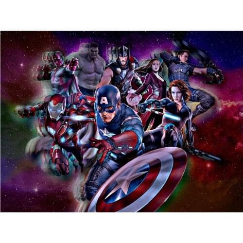 5D Diy High Quality Diamond Painting Cross Stitch Avenger Super Hero Diamond Embroidery Pattern Drill Mosaic Home Decor Gift Art