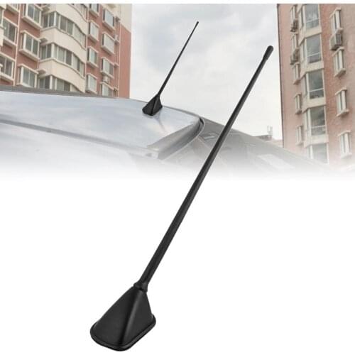 UXCELL 21cm-37cm Long Vehicle Car Black Plastic Adhesive Base Decoration Roof Dummy Antenna