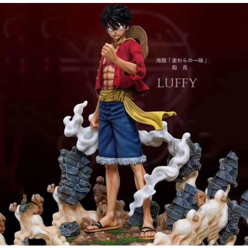 25cm Luffy Figures Monkey D Luffy Armed Color GK Statue PVC Action Figure Big Size Collection Model Toy Anime One Piece Gift