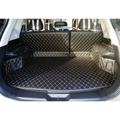 Good & Free shipping! Special trunk mats for Nissan X-trail 5 seats 2018-2014 durable cargo liner boot carpets for X-trail 2016