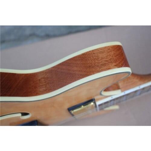 Custom 6 string guitar,39 semi hollow guitar,mahogany body,4switch ,gold button ,white binding