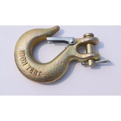 5/16" G70 Steel Clevis Winch Hook Recovery 4x4 4WD Off Road, Heavy Duty Chain Hook,Slip Hook Zinc Plated Alloy Steel