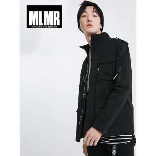 JackJones Mens Cotton Stand-up Collar Long-sleeved Jacket |219121544