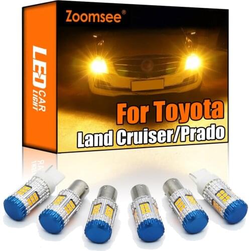 Zoomsee Canbus For Toyota Land Cruiser 70 80 100 200 Prado 90 120 150 FJ No Hyper Flash Error Vehicle LED Turn Signal Light Bulb