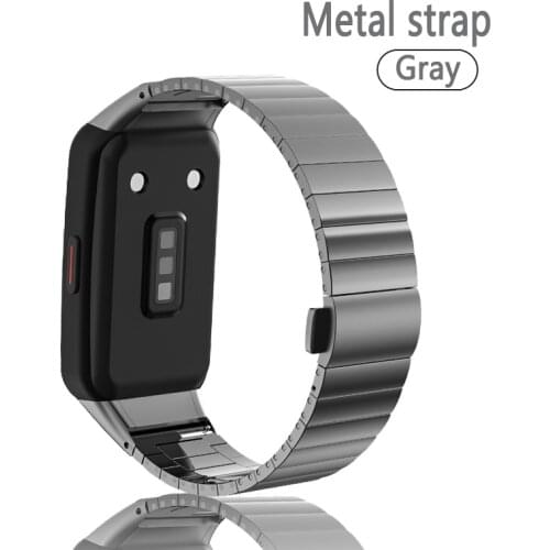 Bracelet For Honor band 6 Strap Stainless Steel Metal Watchband for Honor 6 Smart Watch Chain Replacement strap