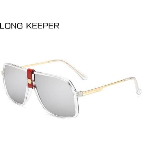 Oversized Punk Sunglasses Men 2020 Brand Designer Leather Rivet Square Sun Glasses Women Vintage Big Shades Zonnebril heren