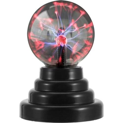 Novelty USB Lightning Electrostatic Ion Magical Crystal Ball Lamp Glass Plasma 3-inch Magic Ball Bedroom Desktop Decoration