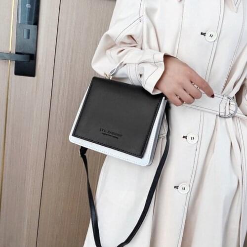 Solid Color Flap Bags Girls Casual Top-Handle Satchels 2020 New Crossbody Bags For Women Shoulder Handbag Hasp Small Square Bags