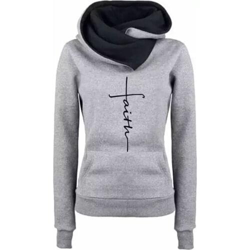 Solid Color Embroidered Hoodies Women Autumn Winter Plus Size Pocket Long Sleeve Fashion Slim Streetwear Hoodie Tops