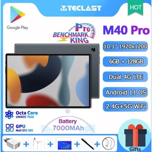 Teclast P20HD 10.1 Inch Tablet Android 10.0 Octa Core Processor 4GB RAM 64GB ROM 1920x1200 FHD 4G LTE 5G WiFi Type-C GPS Youtube