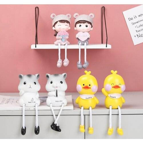 Hanging Feet Doll Ornaments Crafts Living Room Interior Room Creative Cute Home TV Cabinet Decorations Small Ornament