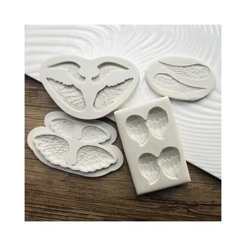 PRZY Angel Wings Silicone Mold Fondant Molds Cake Decorating Tools Handmade Resin Mould Clay Mould Aroma Moulds Eco-friendly