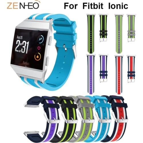 Silicone men womens watch band For Fitbit Ionic wristband Watches strap replacement For Fitbit Ionic Bracelet belt Wrist strap