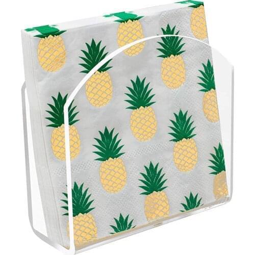 Napkin Rack Box Vertical Napkin Rack Rugged Transparent Napkin Holder For Bar Table Decoration Tissue Box