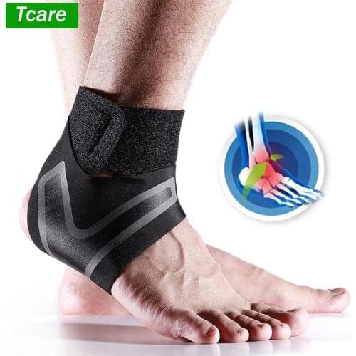Tcare Sports Ankle Support Elastic High Protect Sports Ankle Equipment Safety Running Basketball Ankle Brace Support Foot Safety