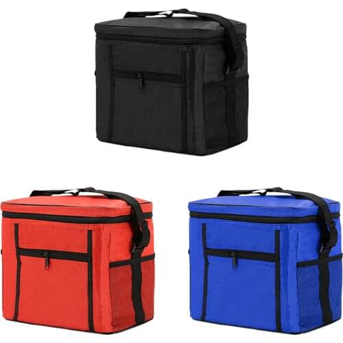 Waterproof Oxford Cloth Lunch Bags Portable Outdoor Camping Picnic Insulated Cooler Thermal Bento Case Food StorageTote