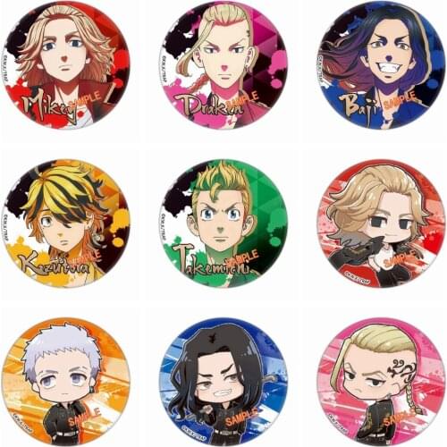 Tokyo Revengers Badge Anime Accessories Brooch Pin Backpack Decoration Childrens Gifts for Fans Friend