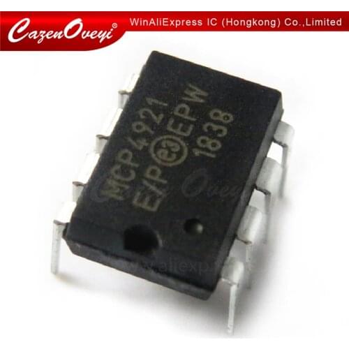 1pcs/lot MCP4921-E/P MCP4921 E/P DIP-8 In Stock