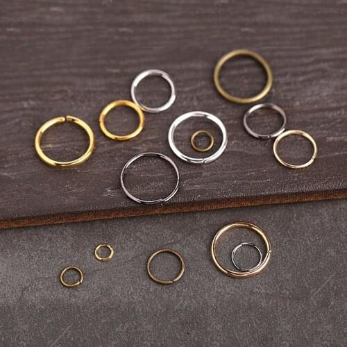 1920pcs 0.7* 6mm bronze Silver Black Gold Circle O Ring Connection Alloy Metal Shoes Bags Belt Buckles DIY clothing Accessorie