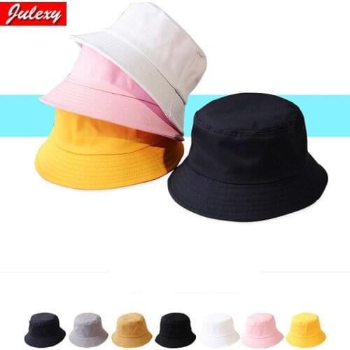 2021 New Solid Color Fisherman Hat Female Japanese Wild Sun Hat Autumn Sunscreen UV Simple Wild Trend Wind Male Shade