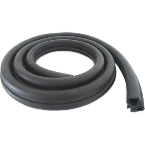 4M B05 Universal Door Edge Trim Protector Guard Hardwearing Car Auto Truck Ship Dustproof Rubber Seal Strip with Steel Shee