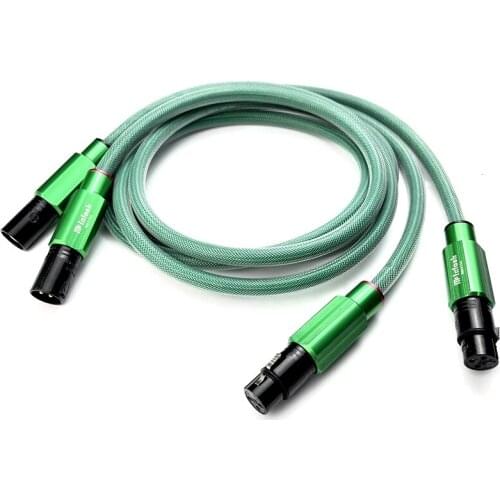 Audiophile Audio Line Mcintosh 4N Copper HiFi XLR Balance Cable with Green Plug