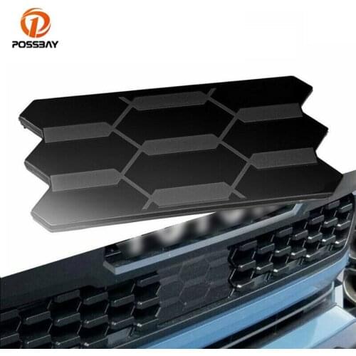 Car Black Grille Garnish Radiator Sensor Cover Decoration Accessories 53141-35060 for Toyota Tacoma PRO 2018 2019 2020 2021