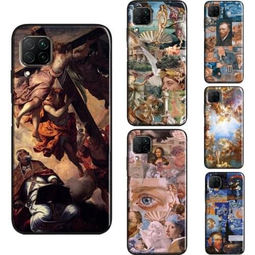 Renaissance Famous painting Collage Case For Huawei P40 Lite P30 P20 P Smart Z 2019 Nova 5T Honor 20 Pro 10i 8A 8X 9X Cover