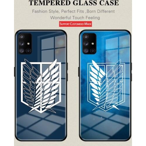 Attack on Titan Anime Wings of Liberty Phone Case For Samsung Galaxy A20 A30 A40 A50 A70 A51 4G A51 5G A71 4G A71 5G A81 A91